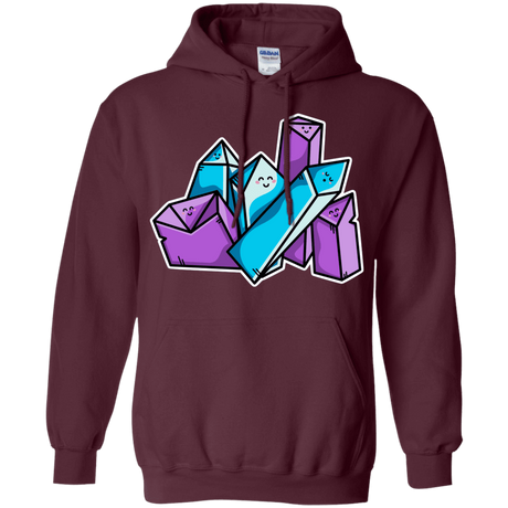 Sweatshirts Maroon / S Kawaii Cute Crystals Pullover Hoodie