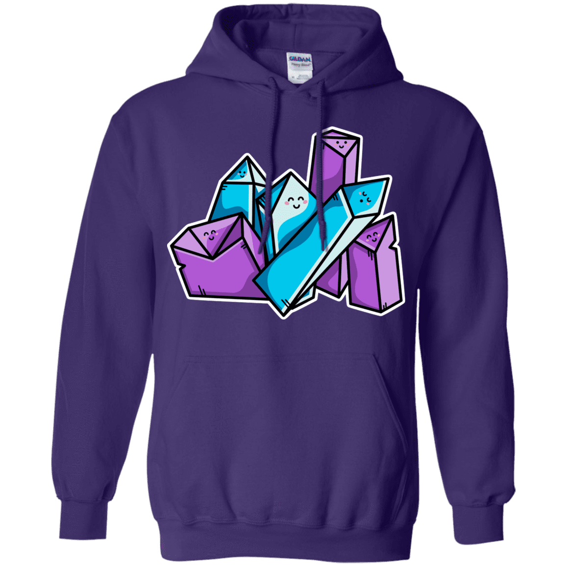 Sweatshirts Purple / S Kawaii Cute Crystals Pullover Hoodie