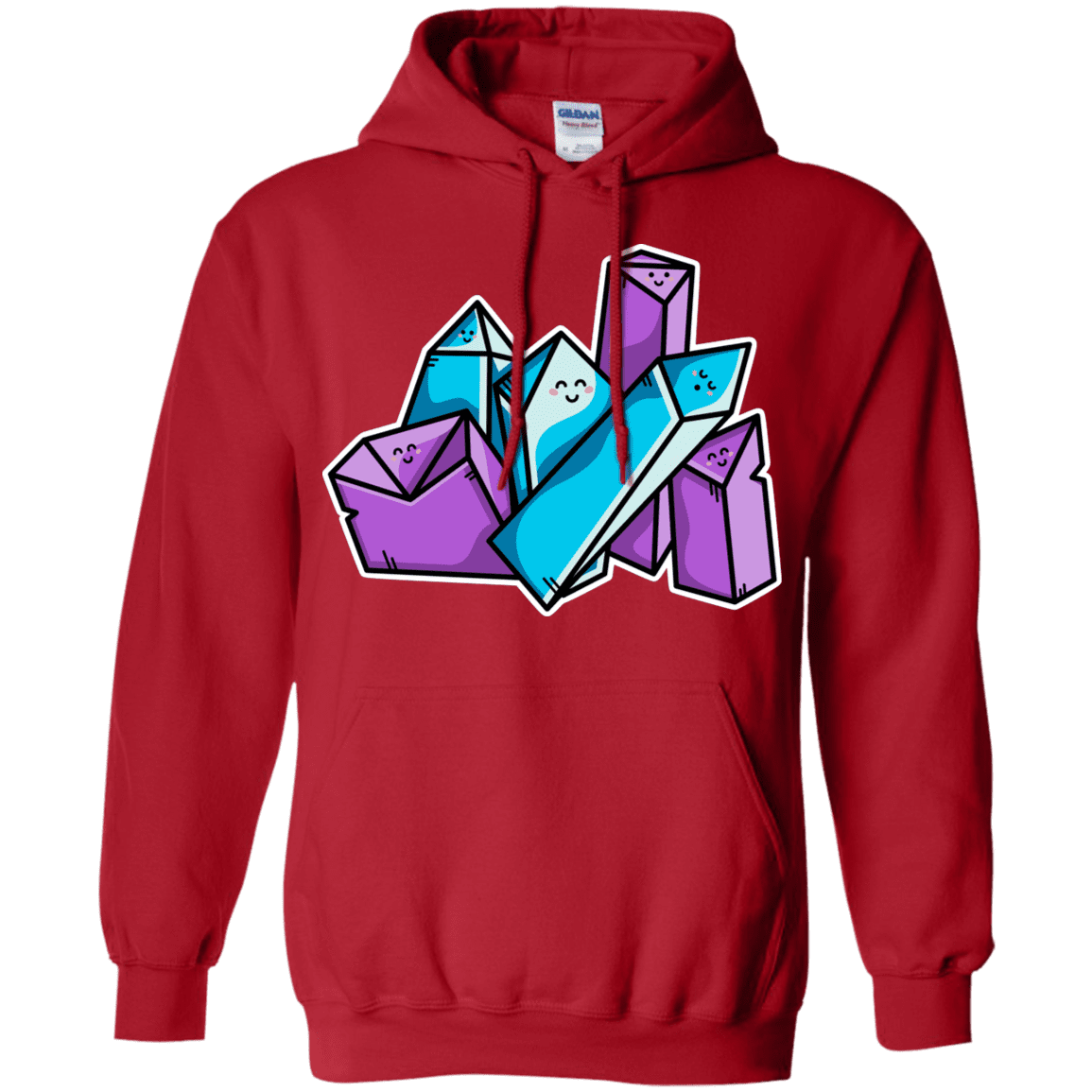 Sweatshirts Red / S Kawaii Cute Crystals Pullover Hoodie