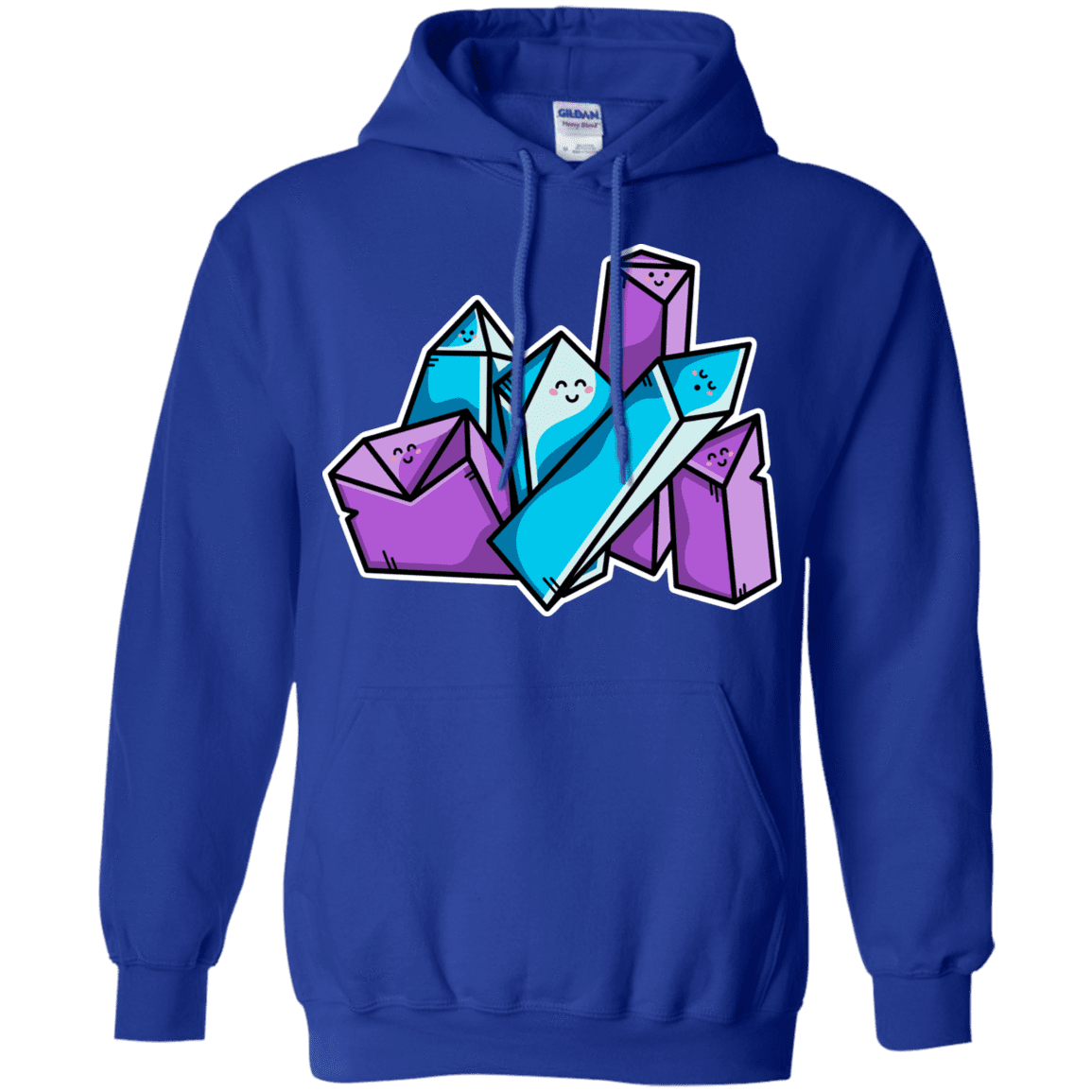 Sweatshirts Royal / S Kawaii Cute Crystals Pullover Hoodie