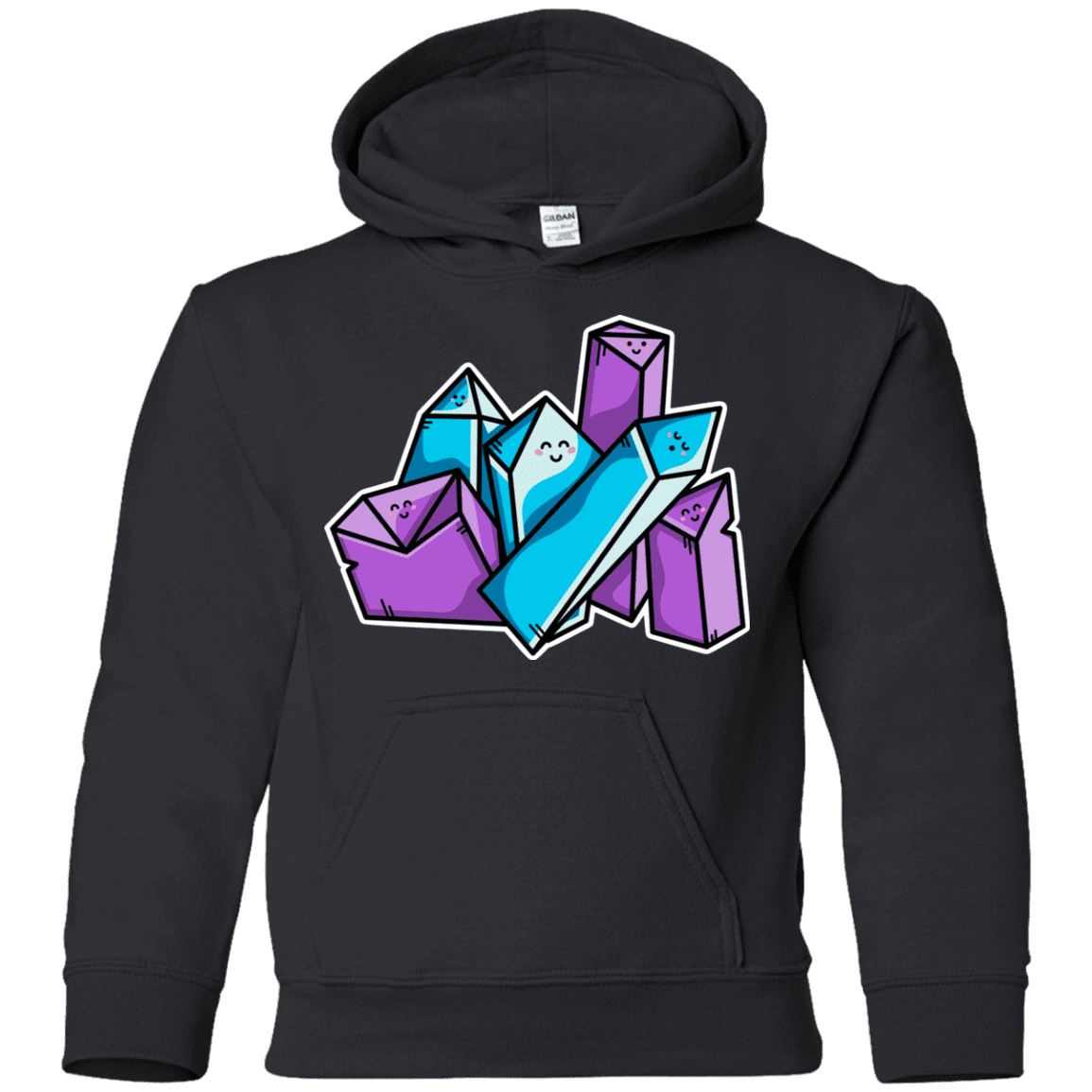 Sweatshirts Black / YS Kawaii Cute Crystals Youth Hoodie