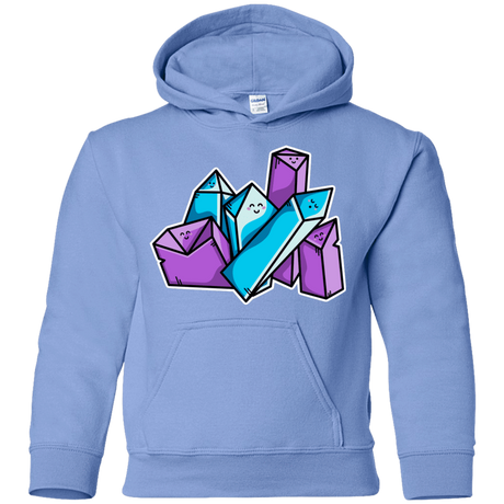 Sweatshirts Carolina Blue / YS Kawaii Cute Crystals Youth Hoodie