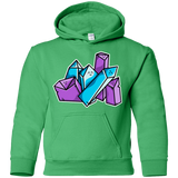 Sweatshirts Irish Green / YS Kawaii Cute Crystals Youth Hoodie