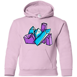 Sweatshirts Light Pink / YS Kawaii Cute Crystals Youth Hoodie