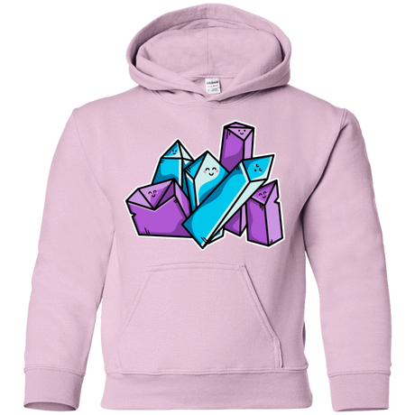 Sweatshirts Light Pink / YS Kawaii Cute Crystals Youth Hoodie