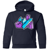 Sweatshirts Navy / YS Kawaii Cute Crystals Youth Hoodie