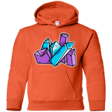 Sweatshirts Orange / YS Kawaii Cute Crystals Youth Hoodie