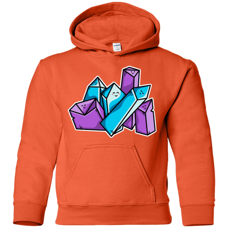 Sweatshirts Orange / YS Kawaii Cute Crystals Youth Hoodie