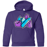 Sweatshirts Purple / YS Kawaii Cute Crystals Youth Hoodie