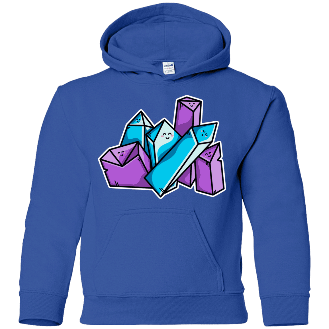 Sweatshirts Royal / YS Kawaii Cute Crystals Youth Hoodie