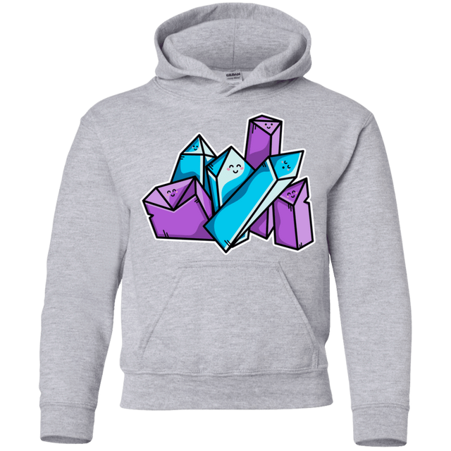 Sweatshirts Sport Grey / YS Kawaii Cute Crystals Youth Hoodie