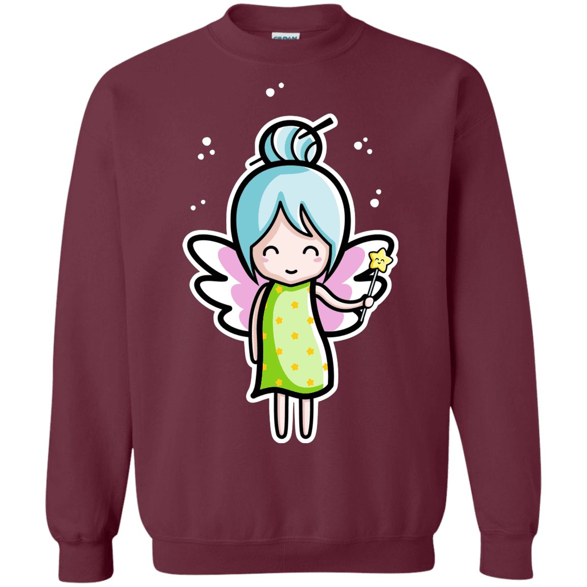Sweatshirts Maroon / S Kawaii Cute Fairy Crewneck Sweatshirt
