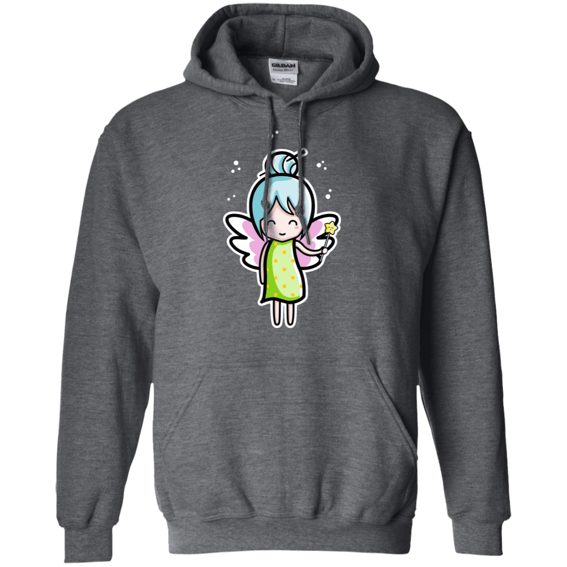 Sweatshirts Dark Heather / S Kawaii Cute Fairy Pullover Hoodie