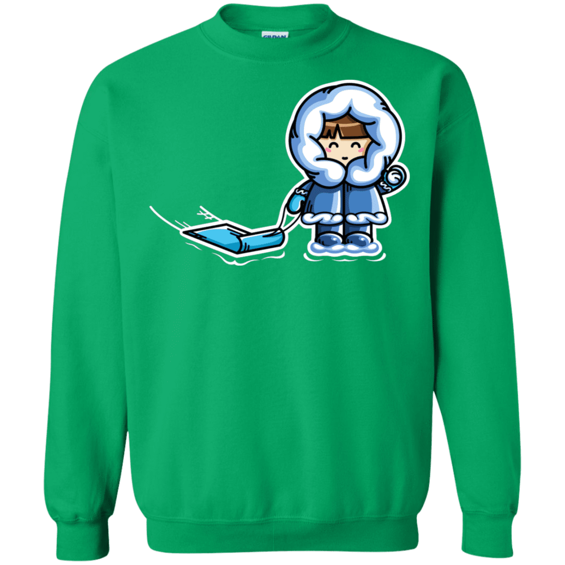 Sweatshirts Irish Green / S Kawaii Cute Fun In The Snow Crewneck Sweatshirt