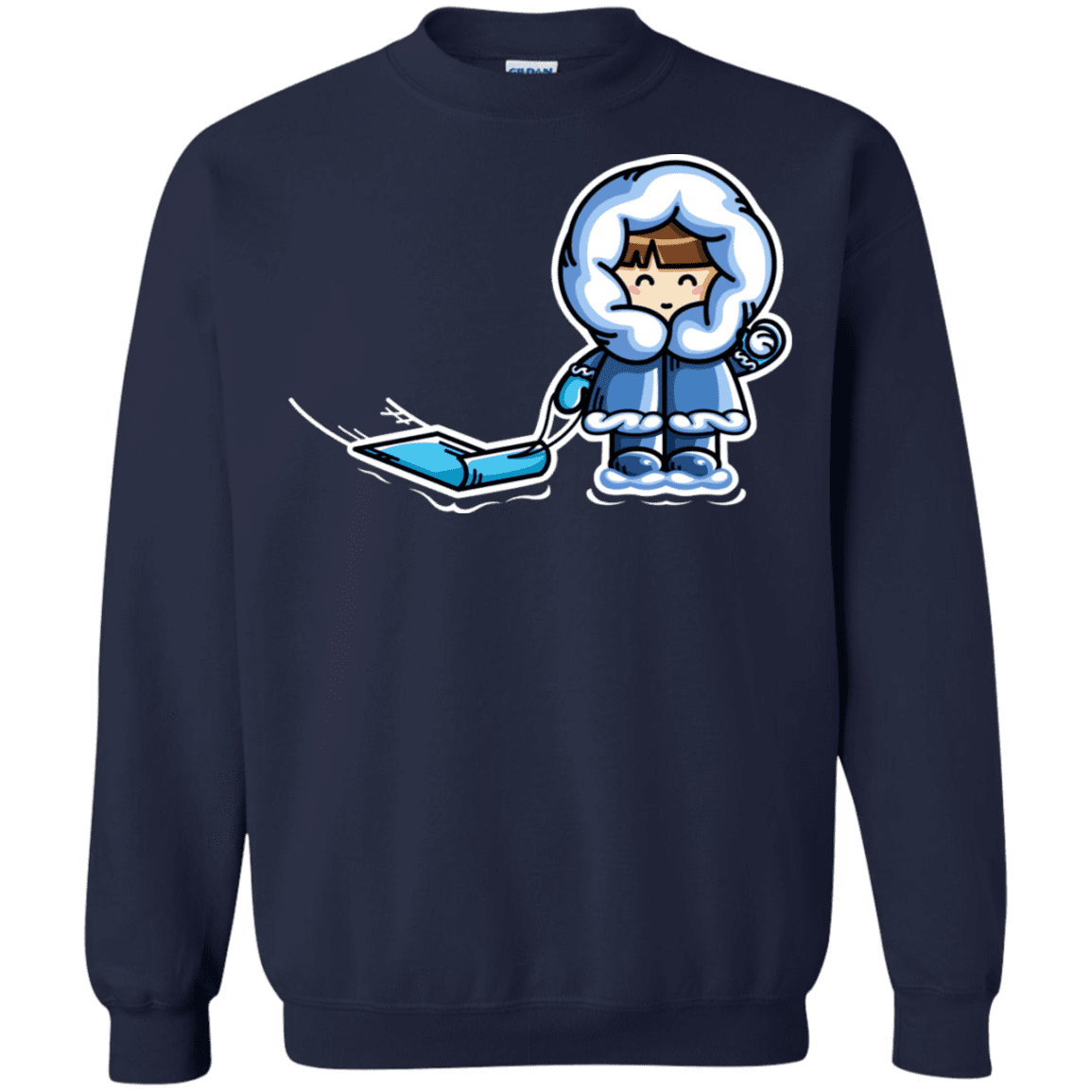 Sweatshirts Navy / S Kawaii Cute Fun In The Snow Crewneck Sweatshirt