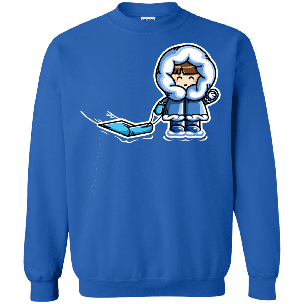 Sweatshirts Royal / S Kawaii Cute Fun In The Snow Crewneck Sweatshirt