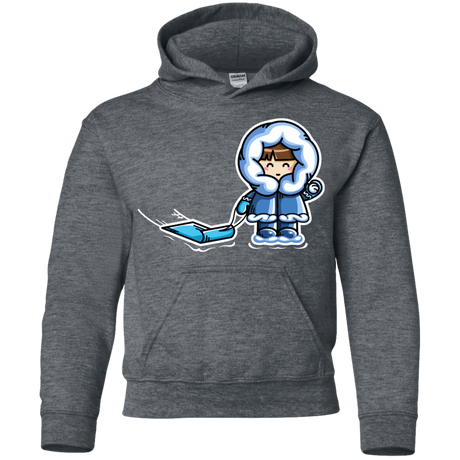 Sweatshirts Dark Heather / YS Kawaii Cute Fun In The Snow Youth Hoodie