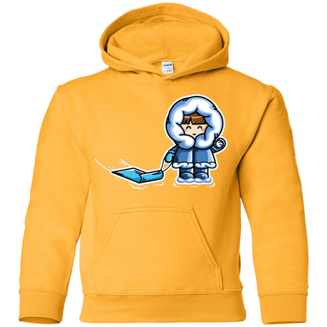 Sweatshirts Gold / YS Kawaii Cute Fun In The Snow Youth Hoodie