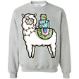 Sweatshirts Sport Grey / S Kawaii Cute Llama Carrying Presents Crewneck Sweatshirt
