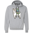 Sweatshirts Sport Grey / L Kawaii Cute Llama Carrying Presents Premium Fleece Hoodie