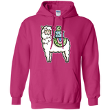 Sweatshirts Heliconia / S Kawaii Cute Llama Carrying Presents Pullover Hoodie