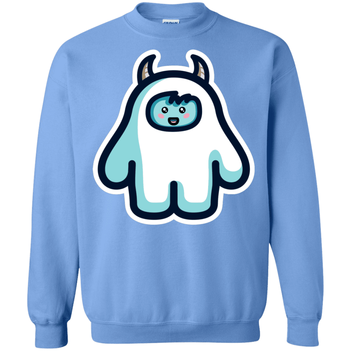 Sweatshirts Carolina Blue / S Kawaii Cute Yeti Crewneck Sweatshirt
