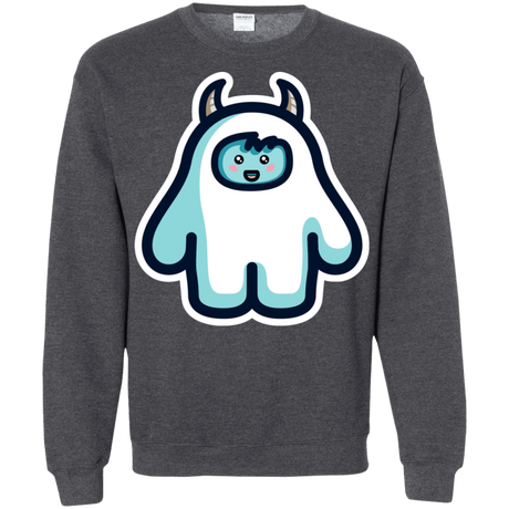 Sweatshirts Dark Heather / S Kawaii Cute Yeti Crewneck Sweatshirt