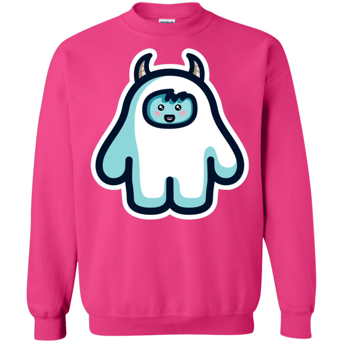 Sweatshirts Heliconia / S Kawaii Cute Yeti Crewneck Sweatshirt