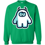 Sweatshirts Irish Green / S Kawaii Cute Yeti Crewneck Sweatshirt