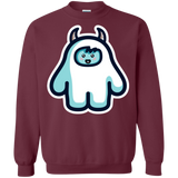 Sweatshirts Maroon / S Kawaii Cute Yeti Crewneck Sweatshirt