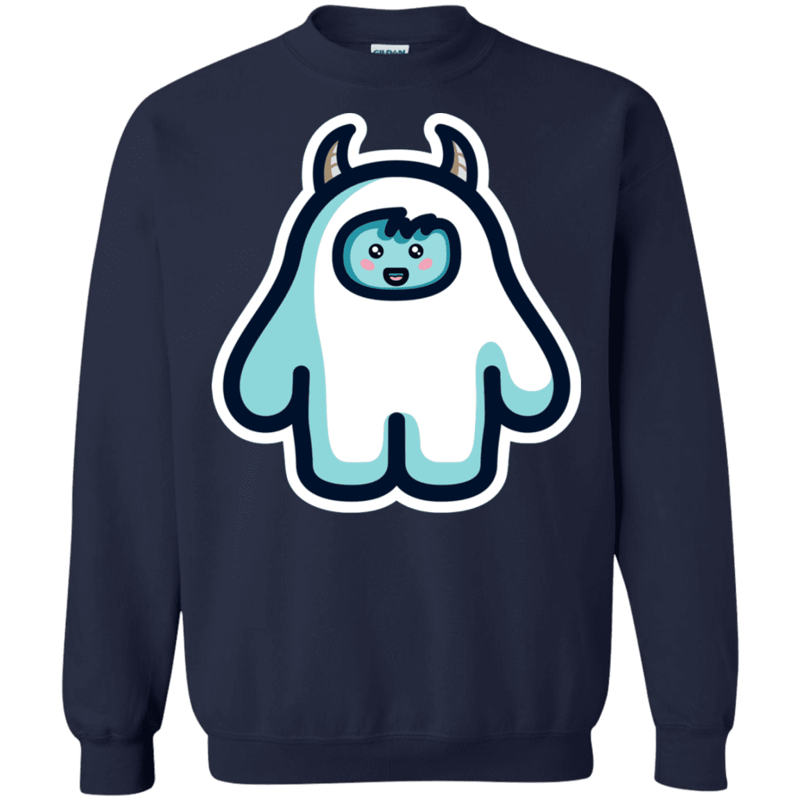 Sweatshirts Navy / S Kawaii Cute Yeti Crewneck Sweatshirt