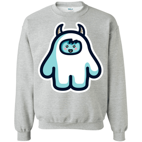 Sweatshirts Sport Grey / S Kawaii Cute Yeti Crewneck Sweatshirt