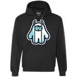 Sweatshirts Black / S Kawaii Cute Yeti Premium Fleece Hoodie