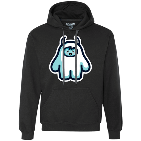 Sweatshirts Black / S Kawaii Cute Yeti Premium Fleece Hoodie