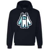 Sweatshirts Navy / S Kawaii Cute Yeti Premium Fleece Hoodie