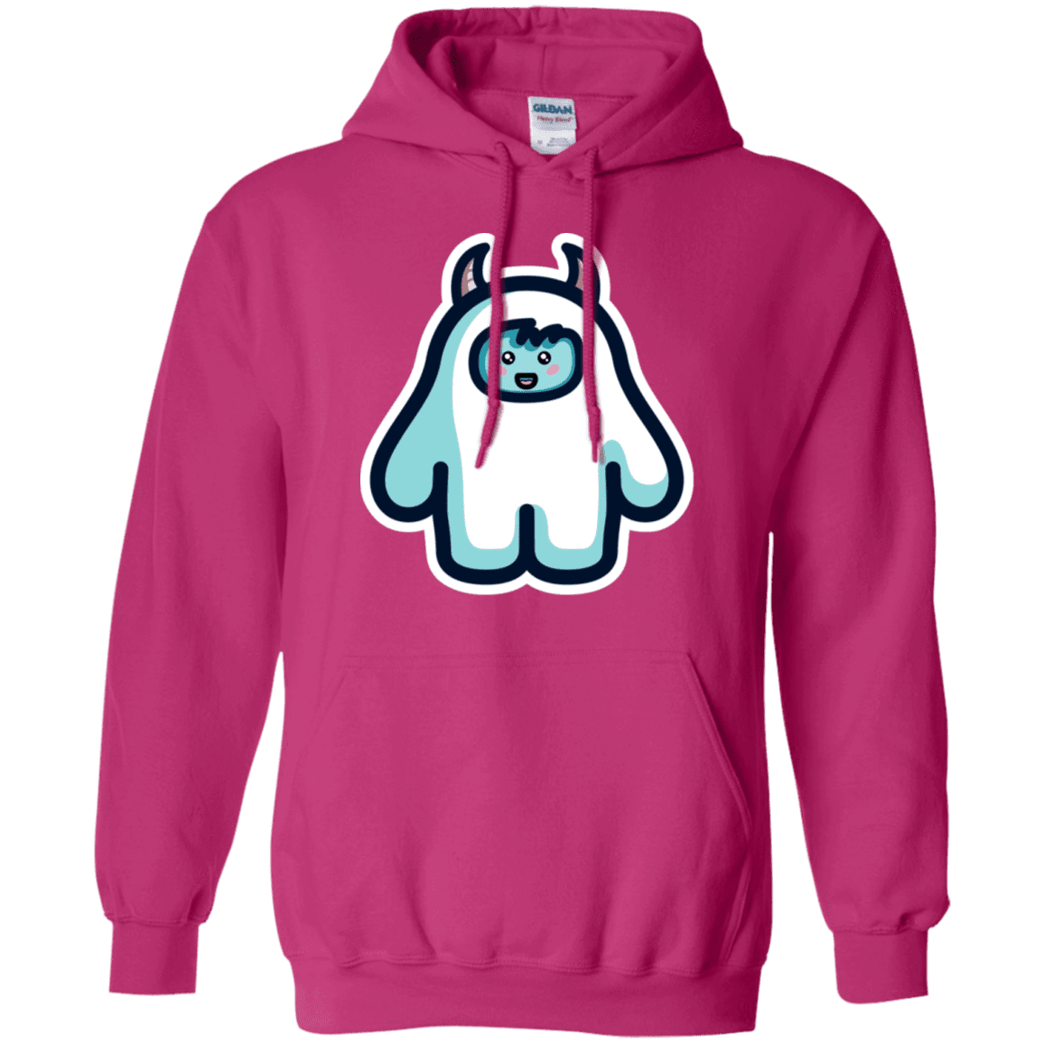Sweatshirts Heliconia / S Kawaii Cute Yeti Pullover Hoodie