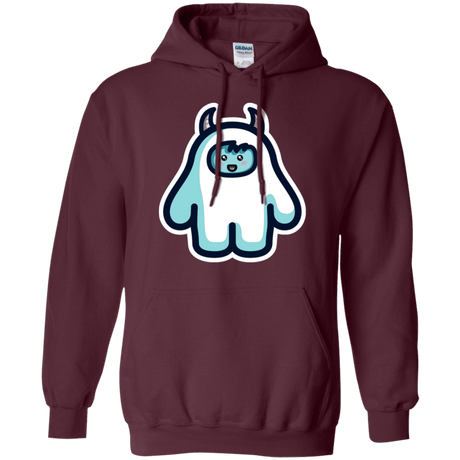 Sweatshirts Maroon / S Kawaii Cute Yeti Pullover Hoodie