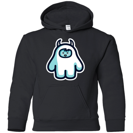 Sweatshirts Black / YS Kawaii Cute Yeti Youth Hoodie