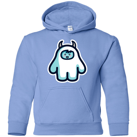 Sweatshirts Carolina Blue / YS Kawaii Cute Yeti Youth Hoodie