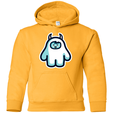 Sweatshirts Gold / YS Kawaii Cute Yeti Youth Hoodie