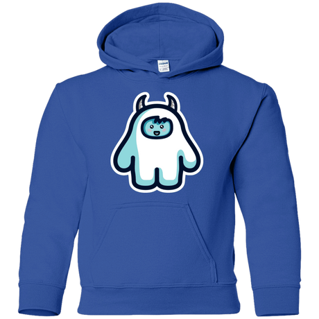 Sweatshirts Royal / YS Kawaii Cute Yeti Youth Hoodie