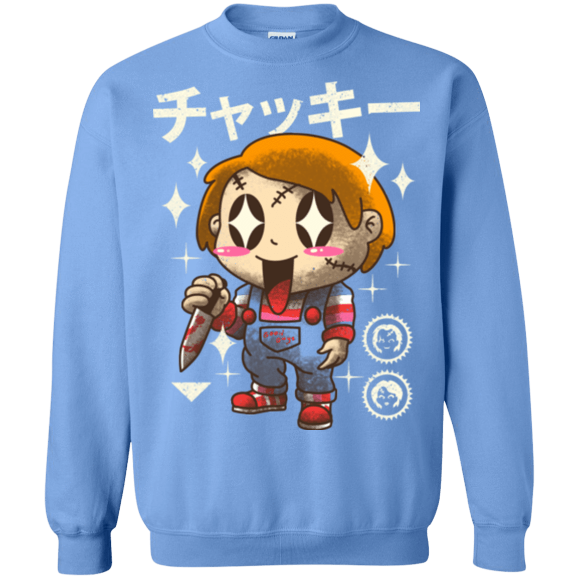 Sweatshirts Carolina Blue / Small Kawaii Doll Crewneck Sweatshirt