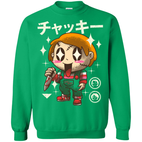 Sweatshirts Irish Green / Small Kawaii Doll Crewneck Sweatshirt