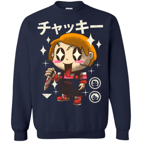 Sweatshirts Navy / Small Kawaii Doll Crewneck Sweatshirt