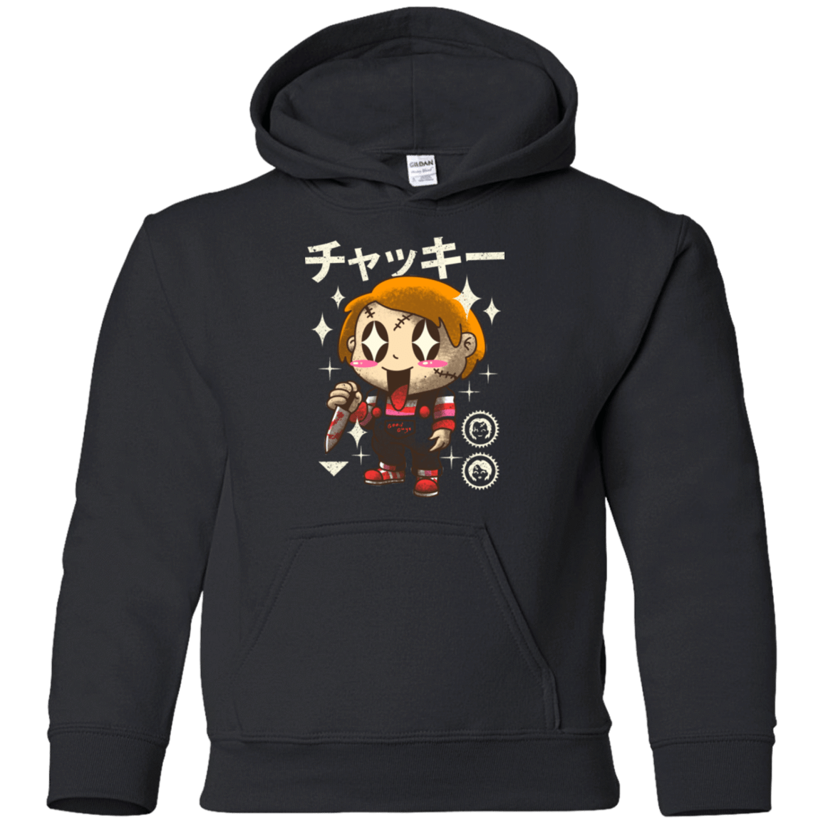 Sweatshirts Black / YS Kawaii Doll Youth Hoodie