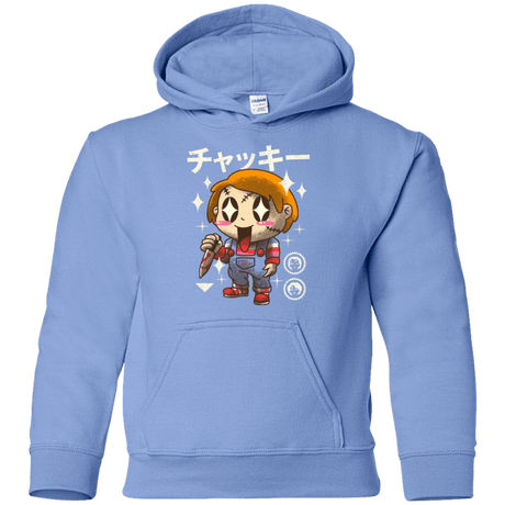 Sweatshirts Carolina Blue / YS Kawaii Doll Youth Hoodie
