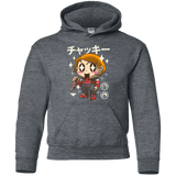 Sweatshirts Dark Heather / YS Kawaii Doll Youth Hoodie