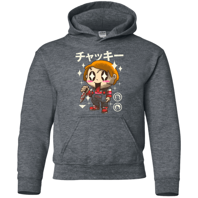 Sweatshirts Dark Heather / YS Kawaii Doll Youth Hoodie