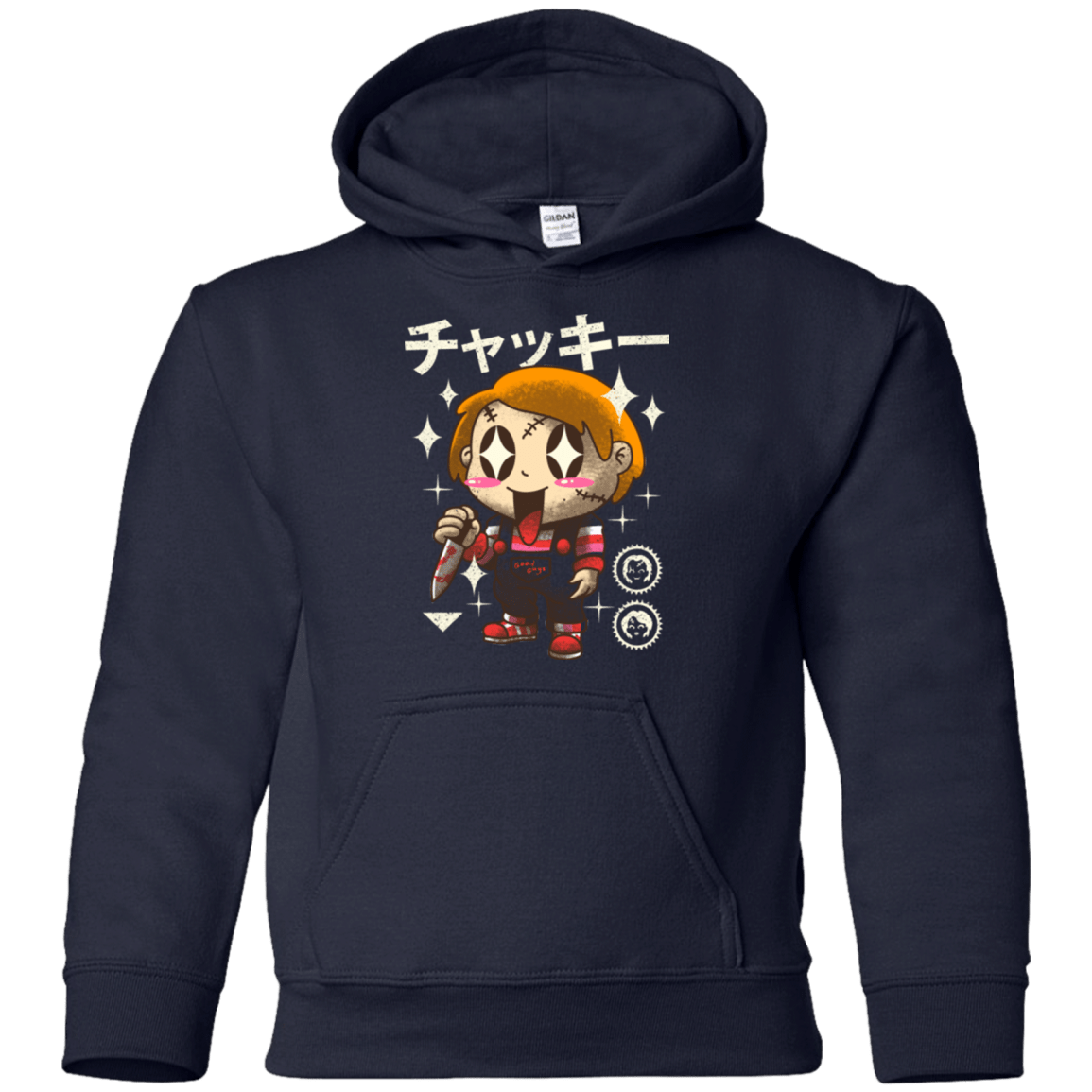 Sweatshirts Navy / YS Kawaii Doll Youth Hoodie