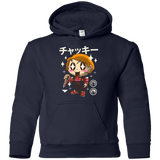 Sweatshirts Navy / YS Kawaii Doll Youth Hoodie